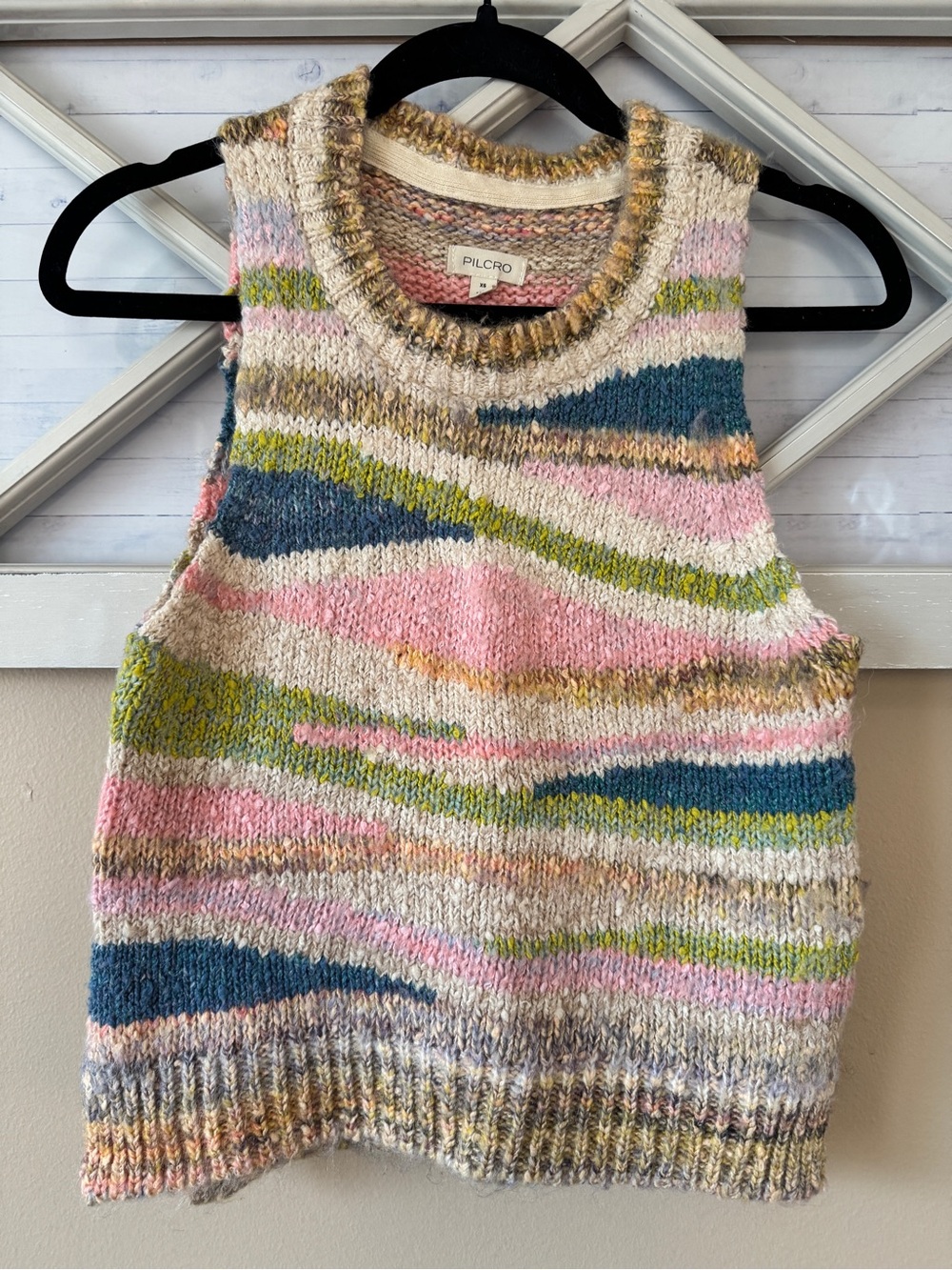 Anthropologie Pilcro Sweater Best‎ Tank Colorful Size XS - Picture 2 of 8